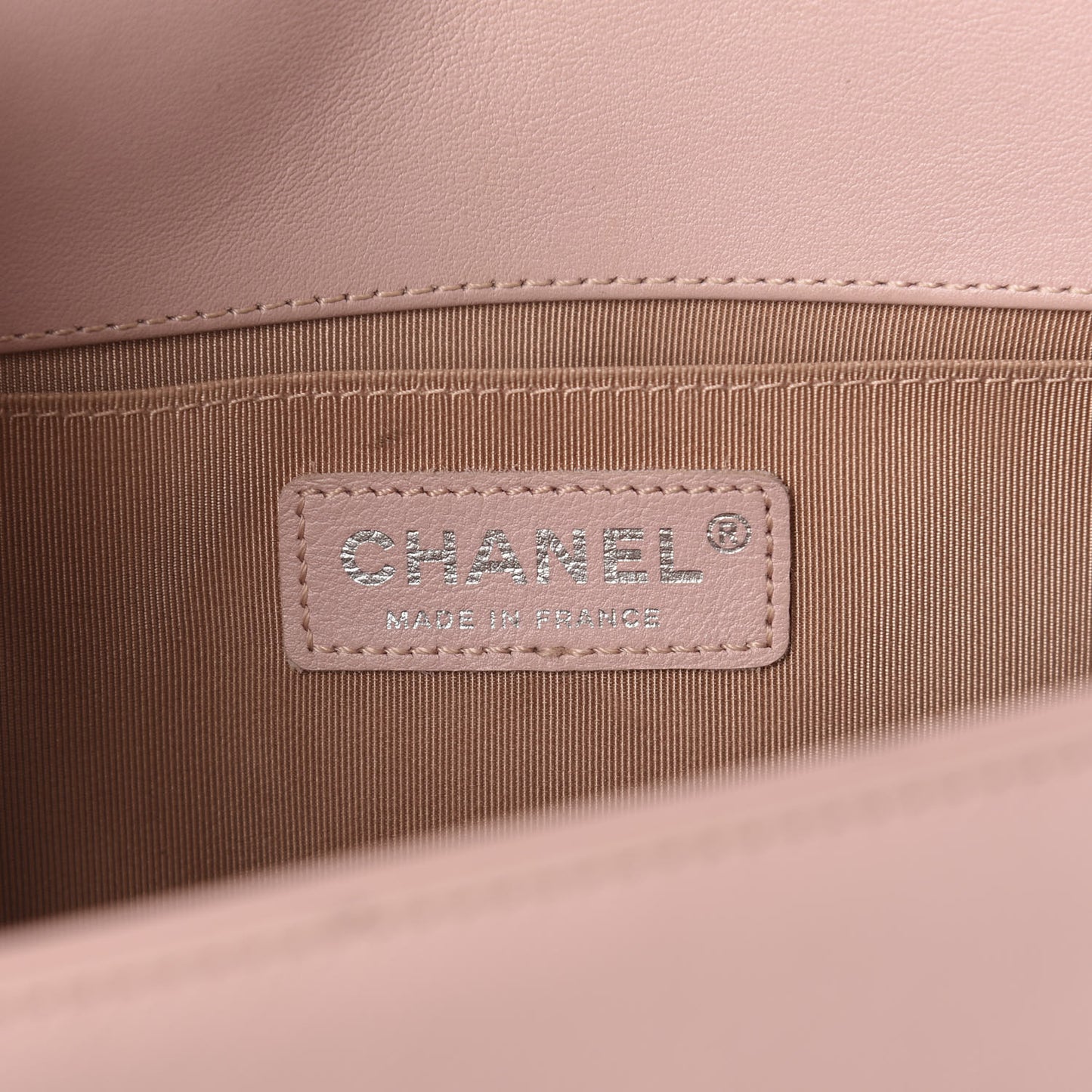 Lambskin Quilted Medium Boy Flap Light Pink