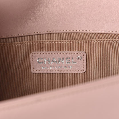 Chanel Lambskin Quilted Medium Boy Flap Light Pink 10 of 12