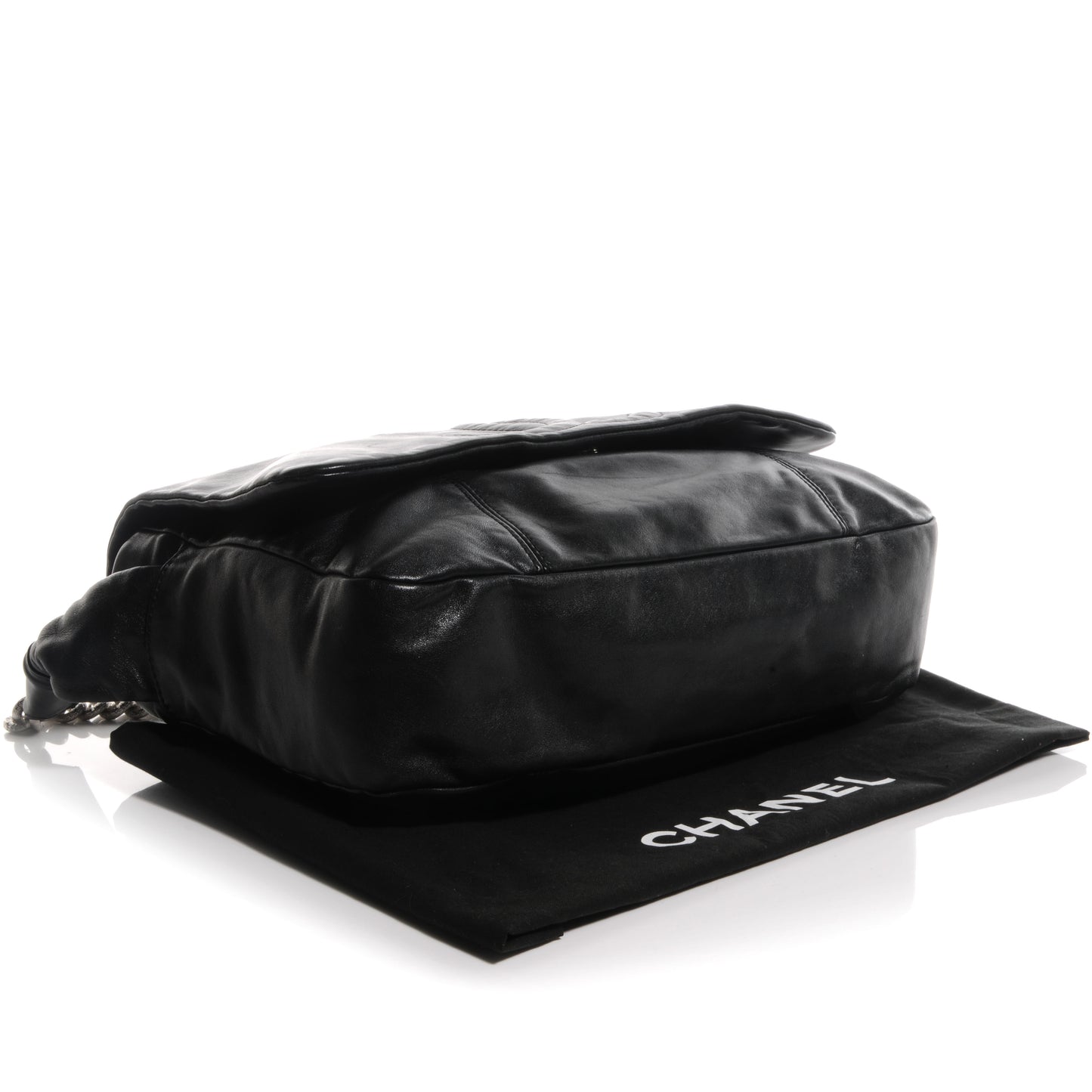 Calfskin Rodeo Flap Bag Black