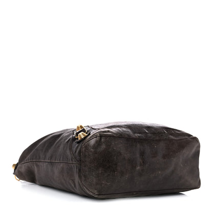 Balenciaga Agneau Giant 21 Gold Hardware Day Hobo Charbon 4 of 32