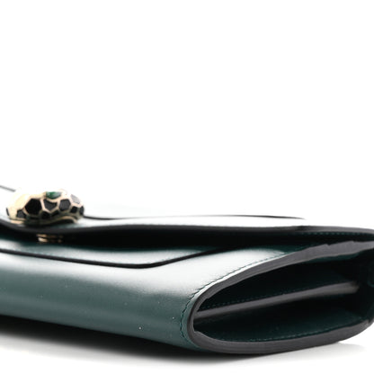 Bulgari Calfskin Serpenti Forever Chain Wallet Green 10 of 11