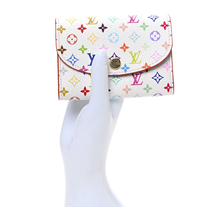 Louis Vuitton LV X TM Monogram Multicolor Rosalie Coin Purse White Kawaii Pink 3 of 7
