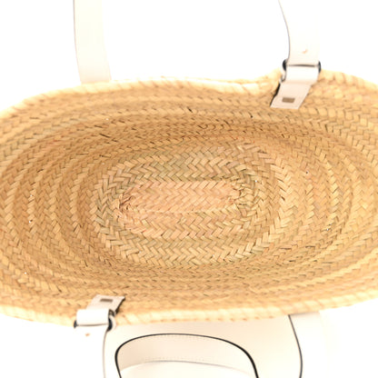 Loewe Raffia Small Basket Tote Bag Natural White 5 of 9