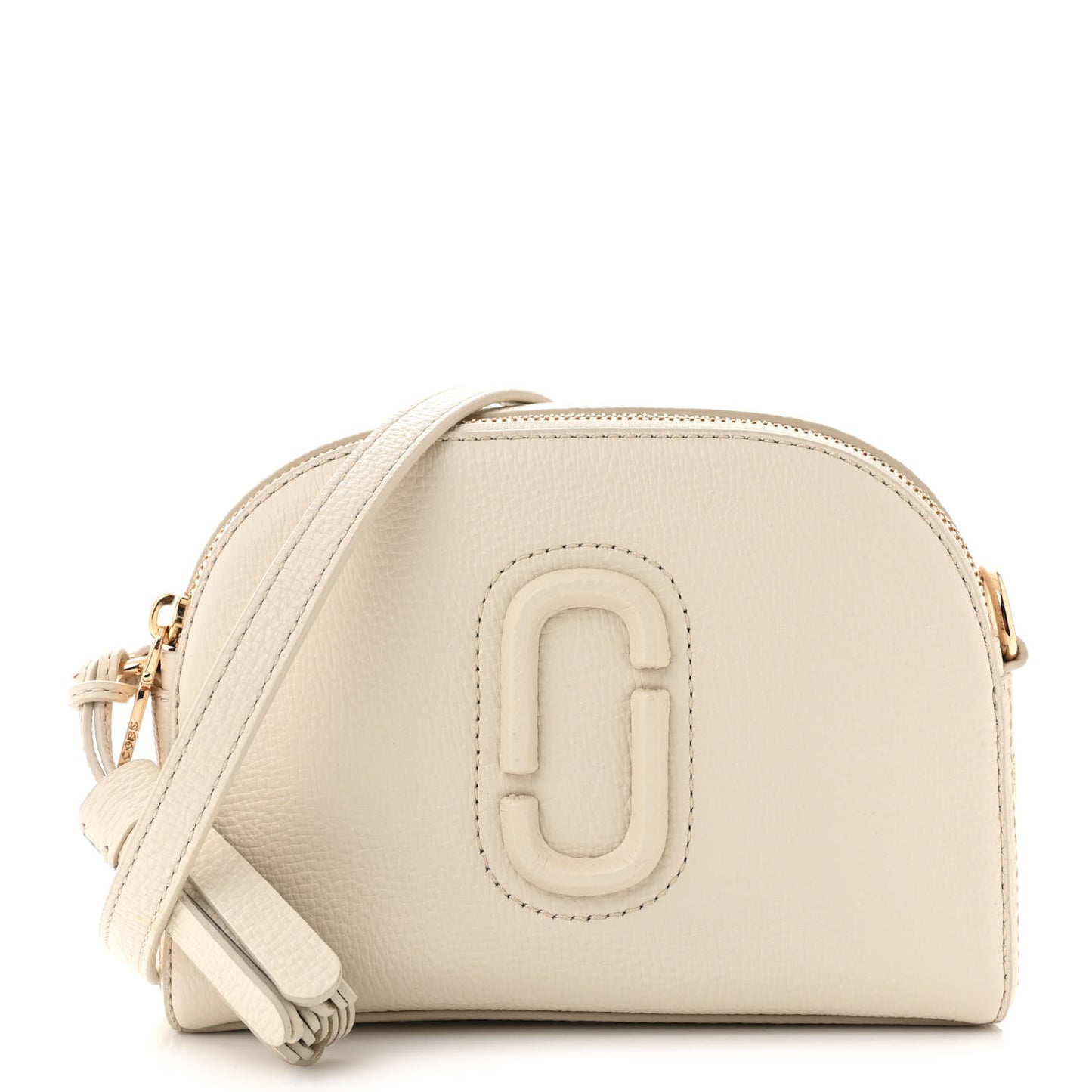 Calfskin Shutter Camera Crossbody Bag Ivory