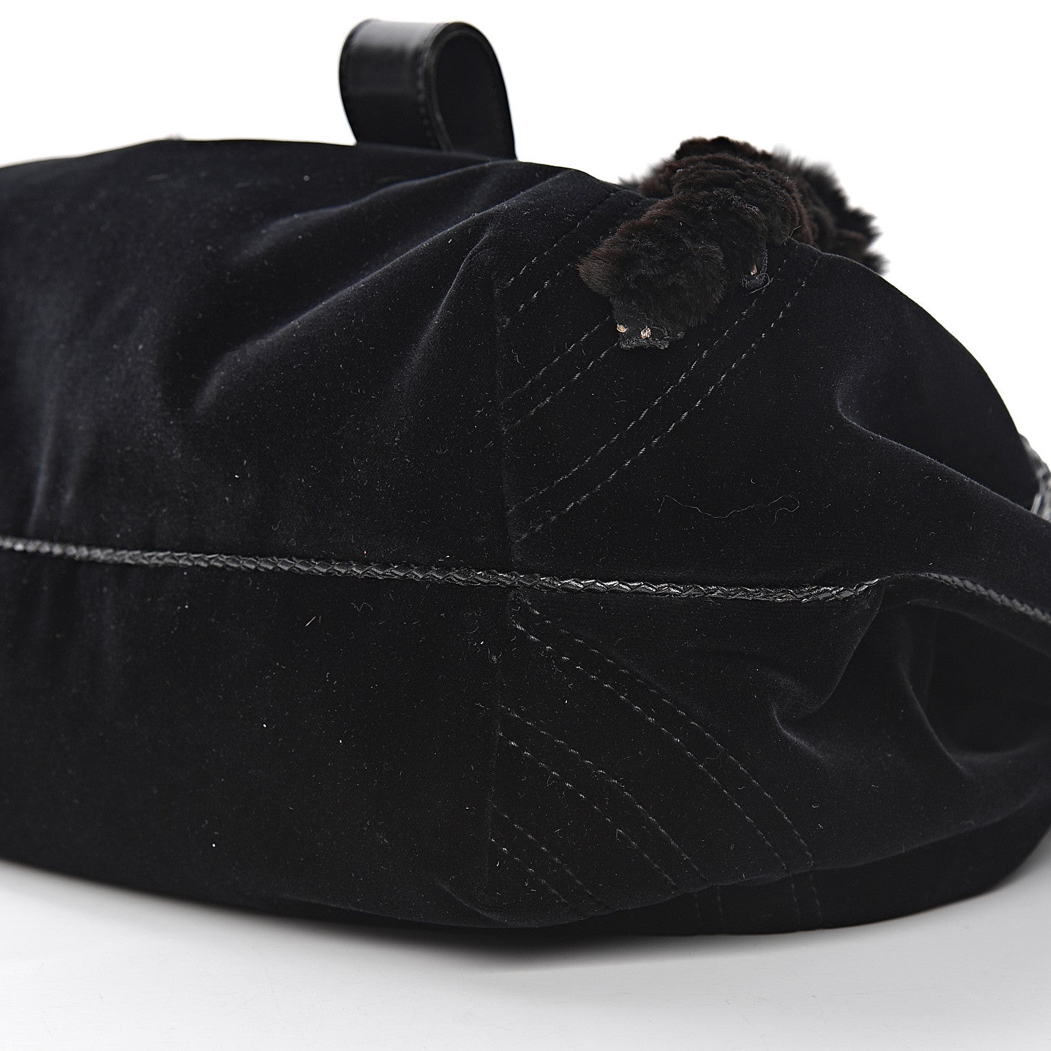 Fendi Velvet Rabbit Fur Spy Black 9 of 10
