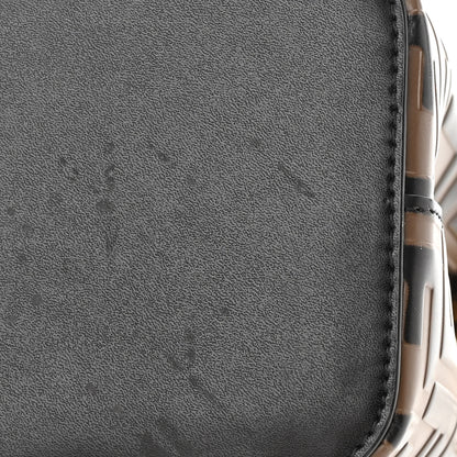 Fendi Vitello Liberty F is Fendi Bi-Color FF 1974 Embossed Mini Mon Tresor Bucket Bag Maya Black 12 of 12