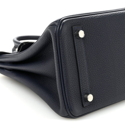 Hermes Togo Birkin 25 Bleu Nuit 9 of 13