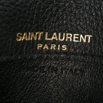 Saint Laurent Calfskin Monogram Coin Pouch Black 6 of 7