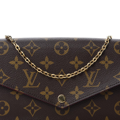 Louis Vuitton Monogram Pochette Felicie Chain Wallet Fuchsia 11 of 12