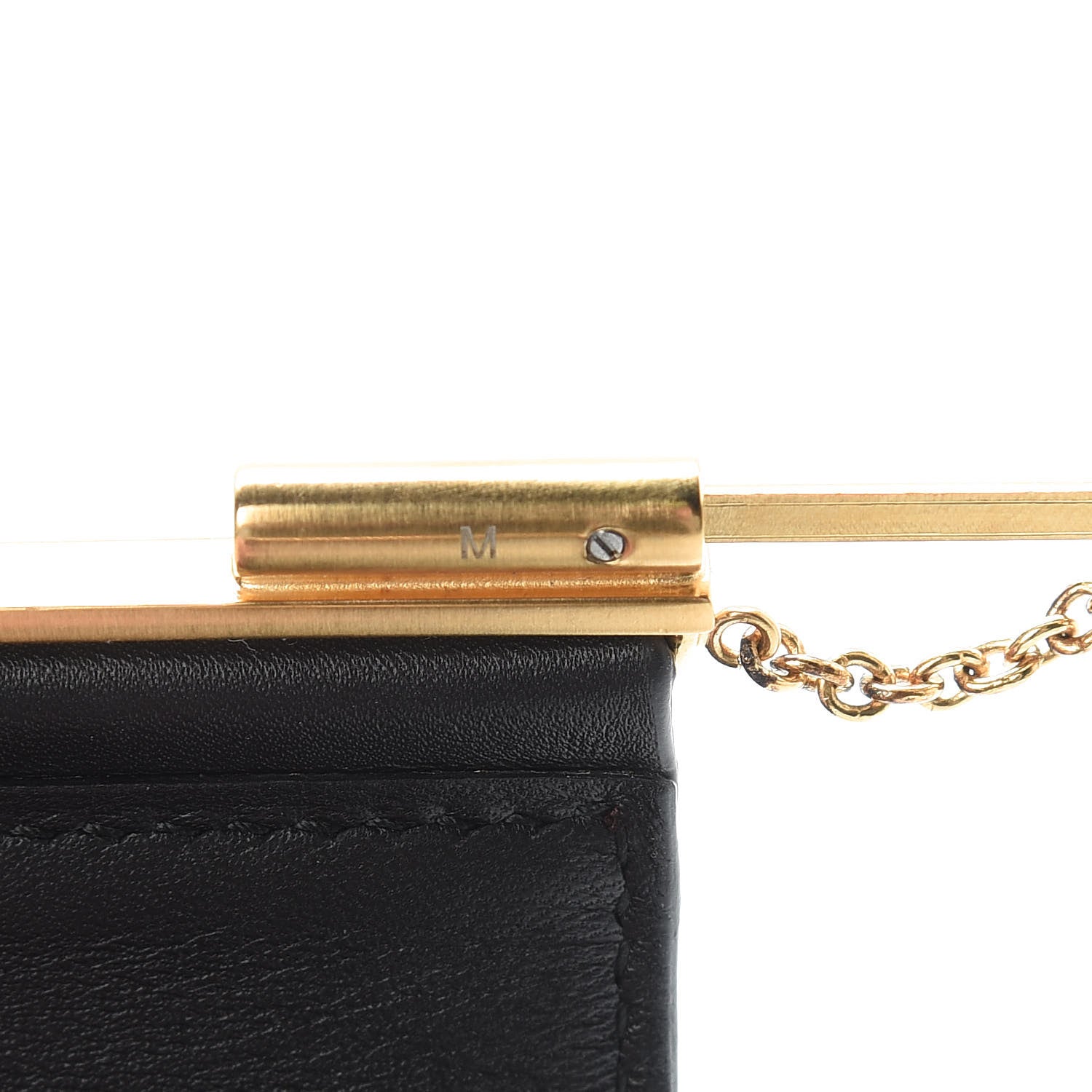 Chanel Calfskin CC Medallion Wide Cuff Black 4 of 6