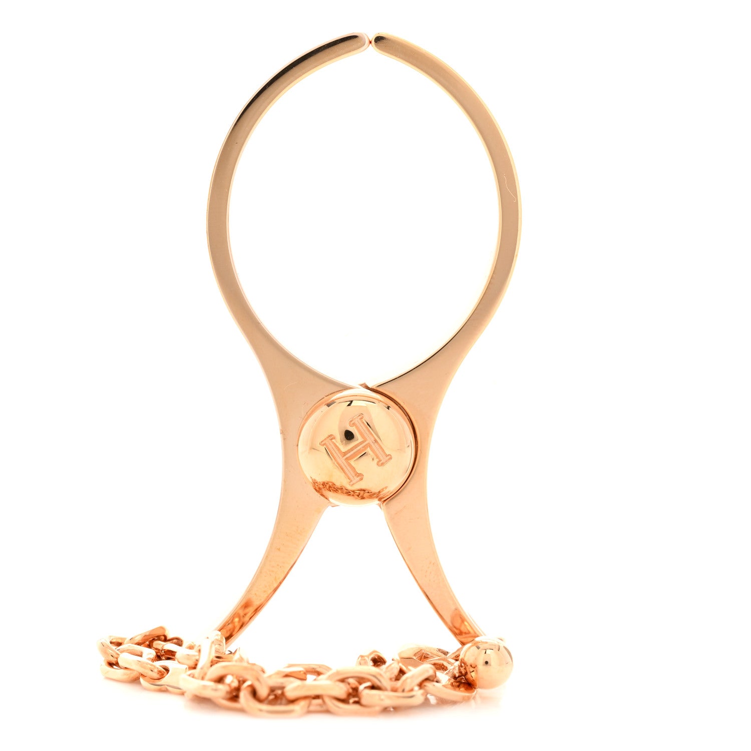 Hermes Permabrass Filou Glove Clip Rose Gold 1 of 4