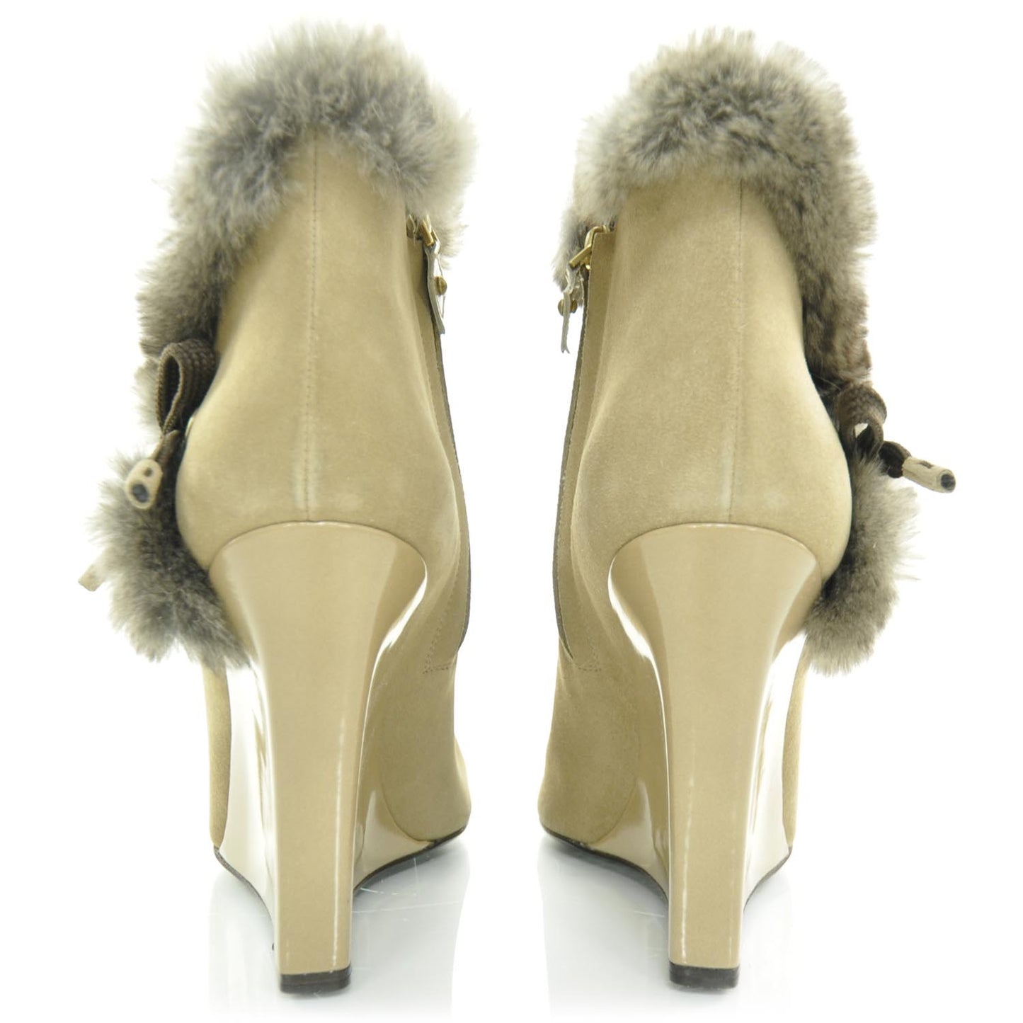 Suede Rabbit Fur Glacier Boots 39
