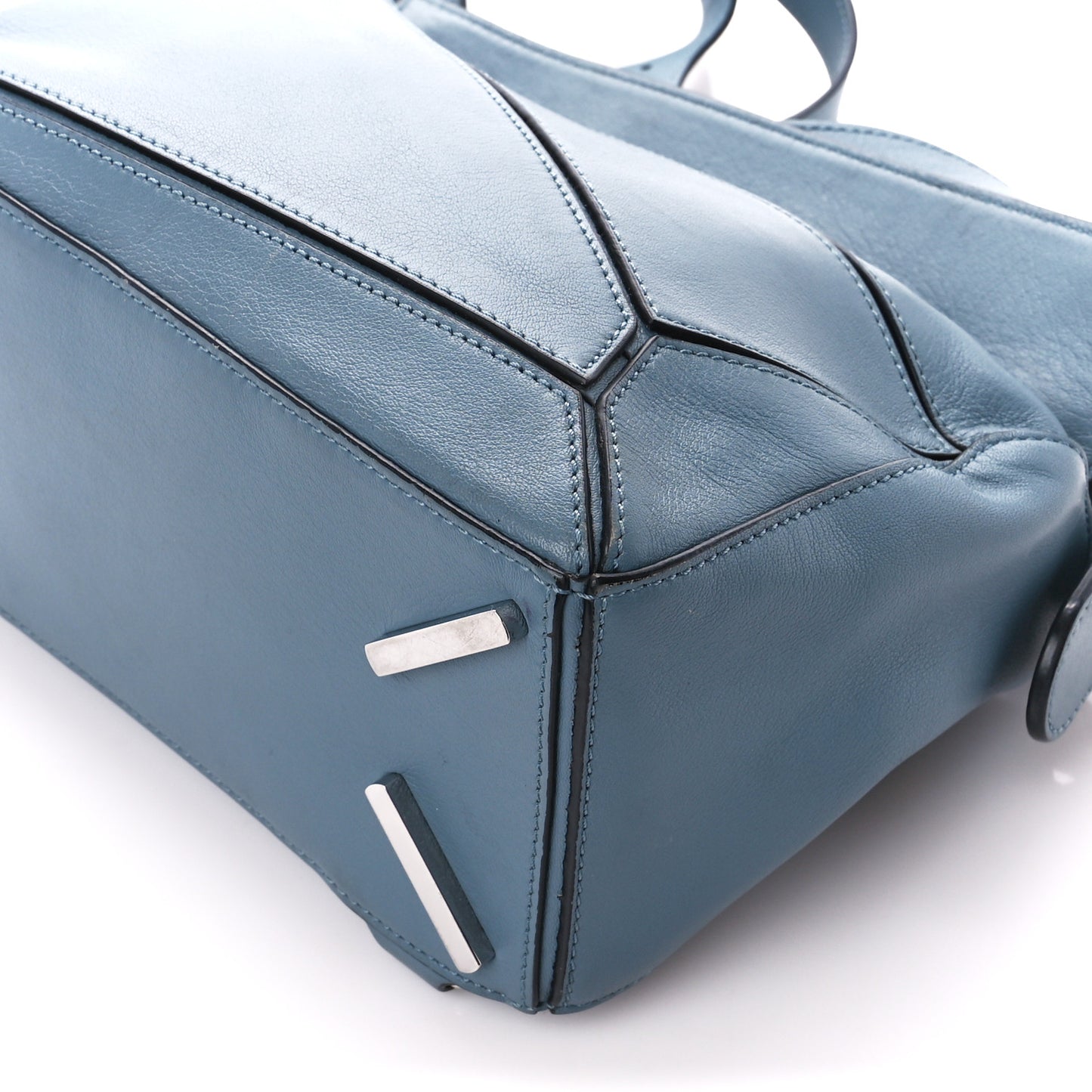 Calfskin Small Puzzle Bag Light Bue