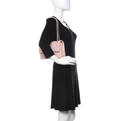 Chanel Caviar Quilted Medium Double Flap Light Pink 2 of 11