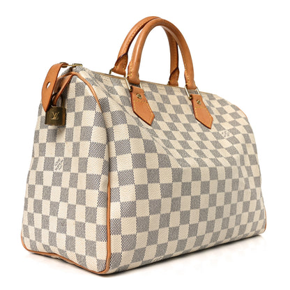 Louis Vuitton Damier Azur Speedy 30 3 of 10