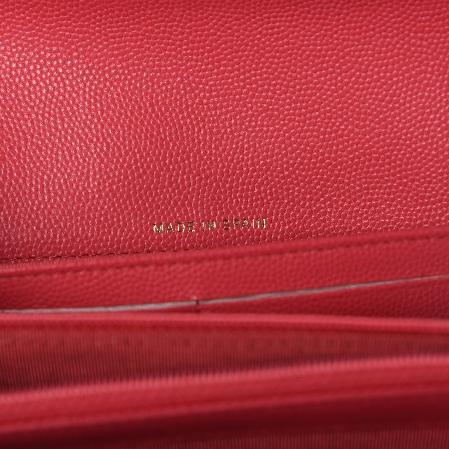 Chanel Caviar Quilted Long Flap Wallet Dark Pink 7 of 12