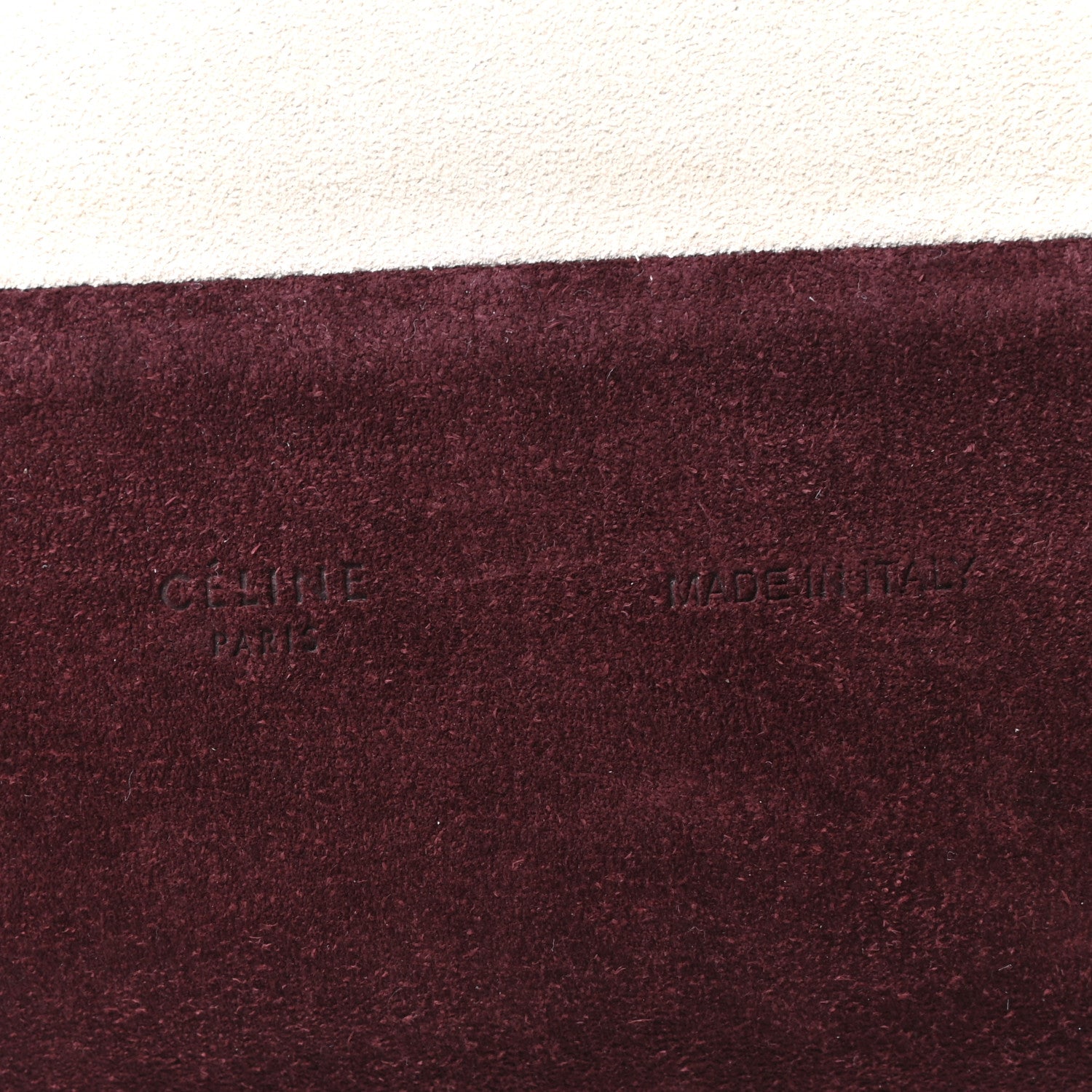 Celine Suede All Soft Shoulder Bag Smoke Burgundy 6 of 9