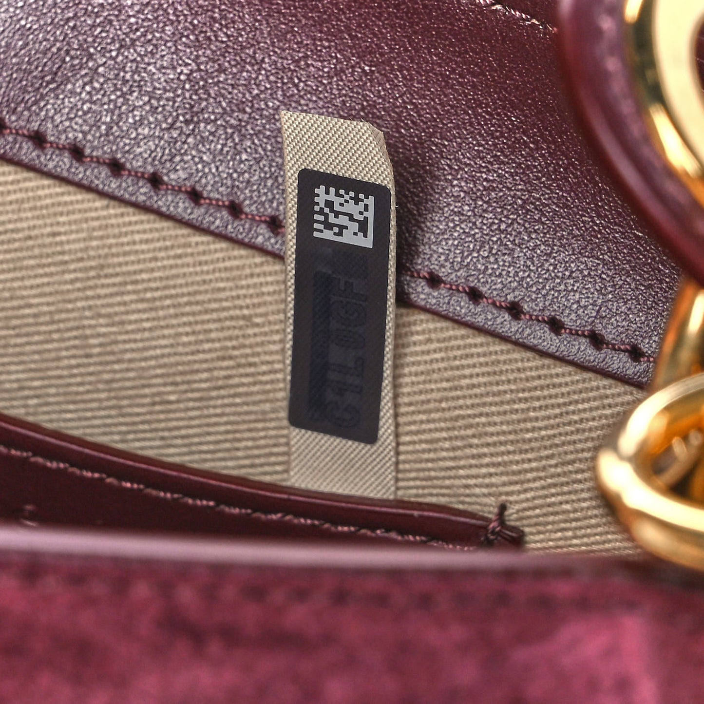 Calfskin Small Tess Bag Burnt Brown