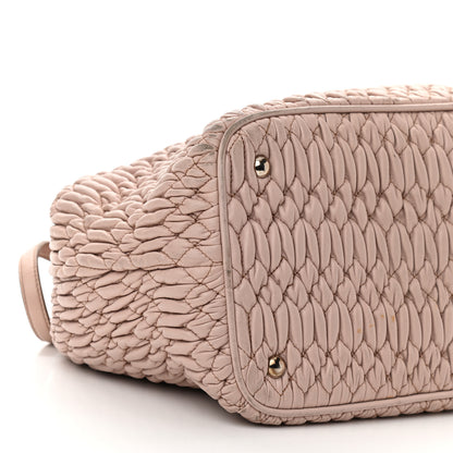 Miu Miu Nappa Matelasse Tote Cammeo 10 of 18