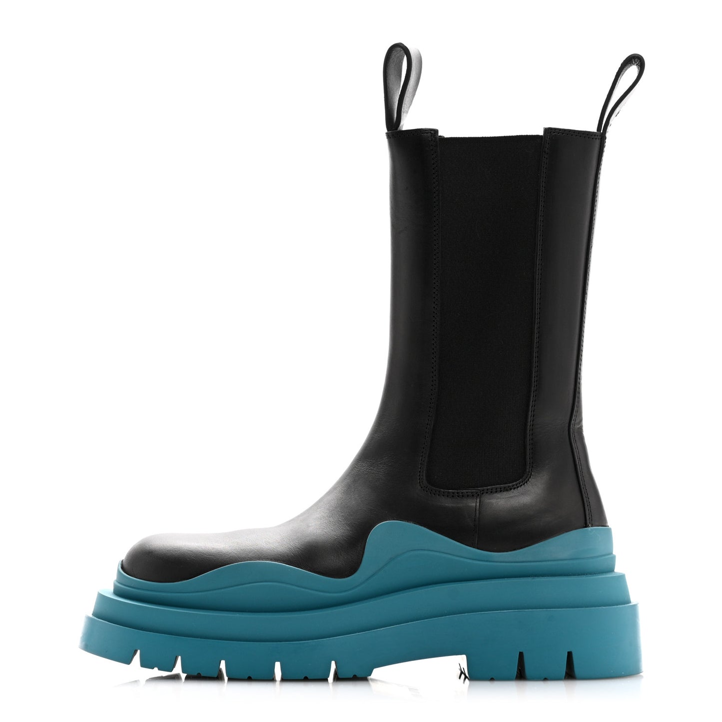 Calfskin Mens The Tire Chelsea Boots 37 Black Blaster