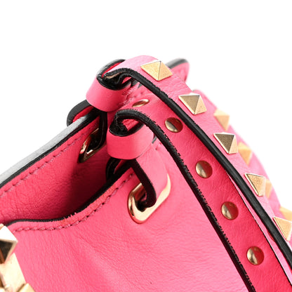 Valentino Garavani Vitello Medium Rockstud Tote Fuxia Fluo 15 of 16