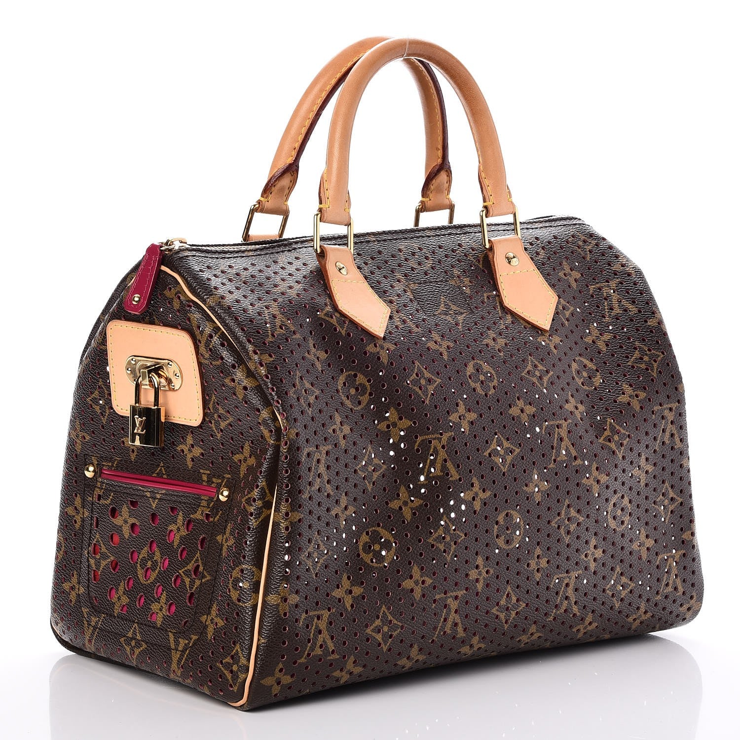 Louis Vuitton Monogram Perforated Speedy 30 Fuchsia 3 of 7