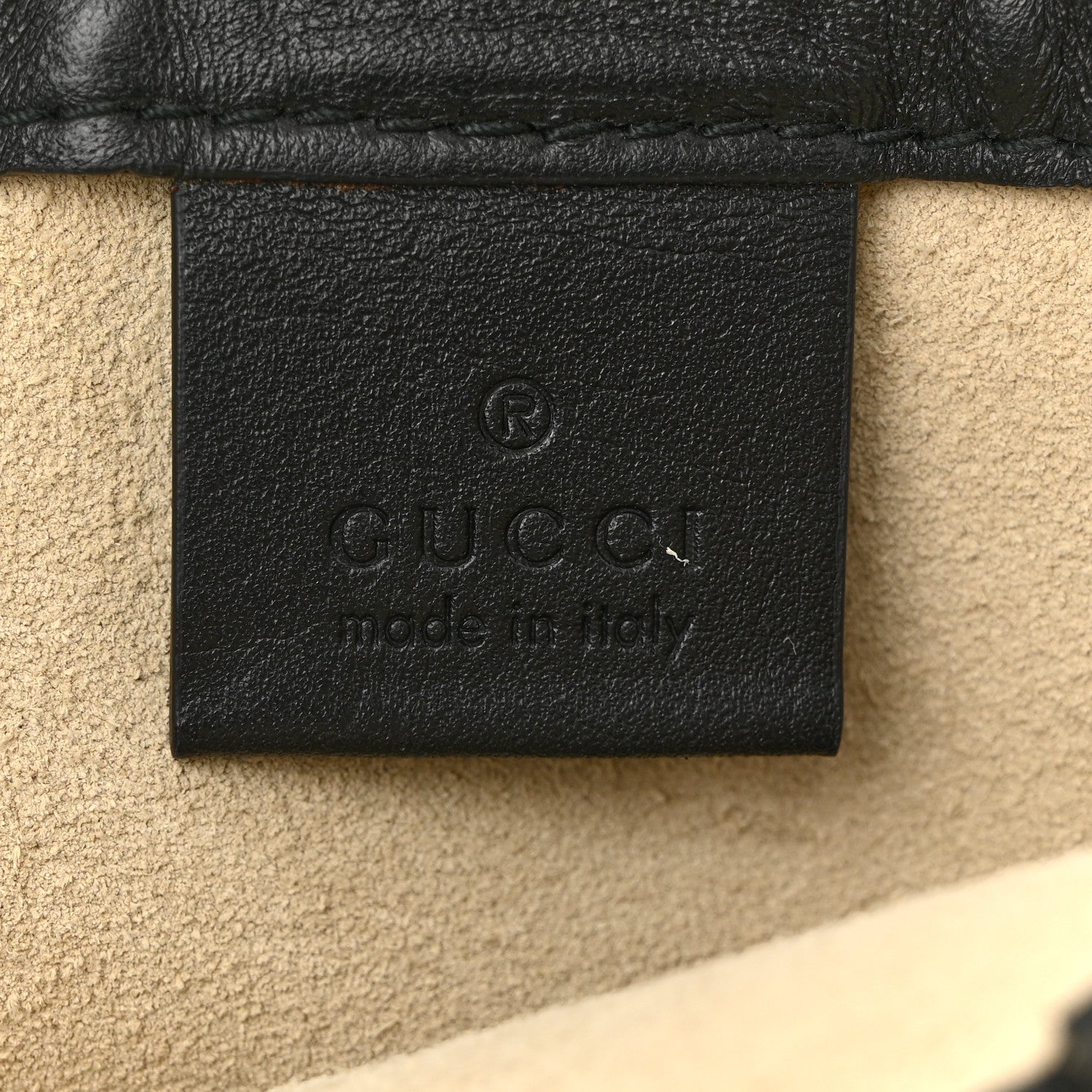 Gucci Calfskin Logo Drawstring Backpack Mystic White 7 of 12