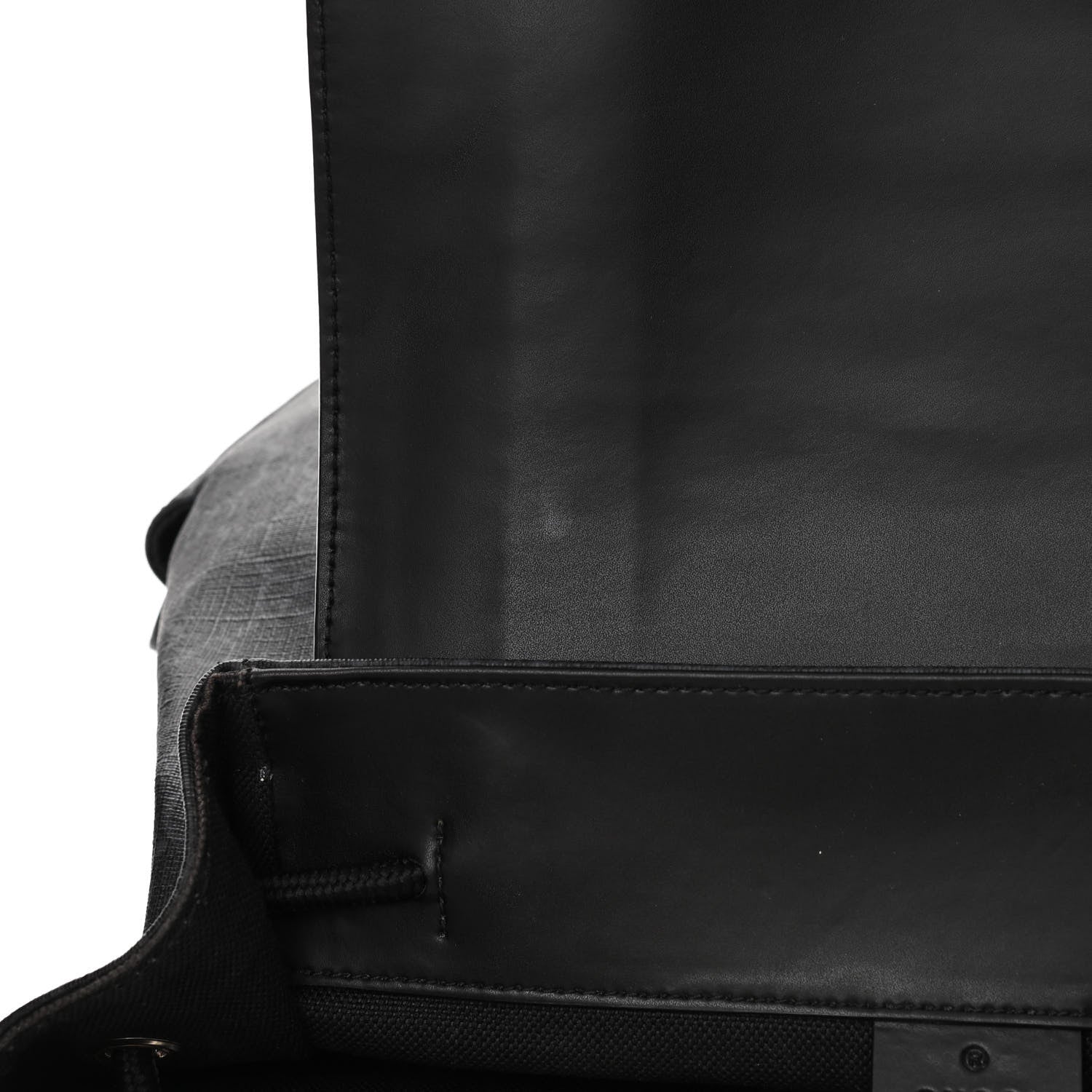 Gucci Soft GG Supreme Monogram Appia Calfskin Web Double Buckle Backpack Black 15 of 15