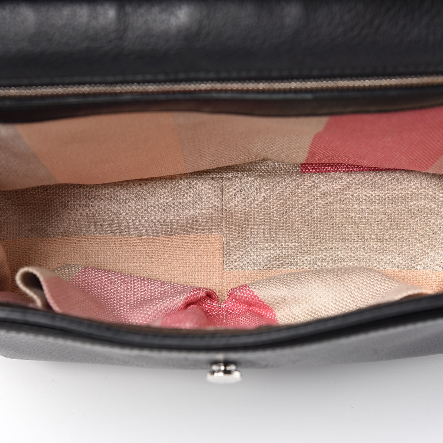 Pebbled Calfskin Medium Bamboo Daily Flap Shoulder Bag Black