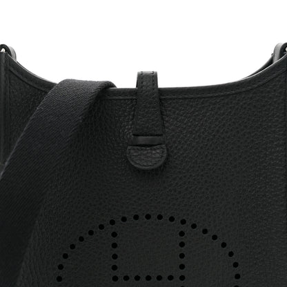 Hermes Taurillon Clemence Evelyne TPM Black 8 of 11