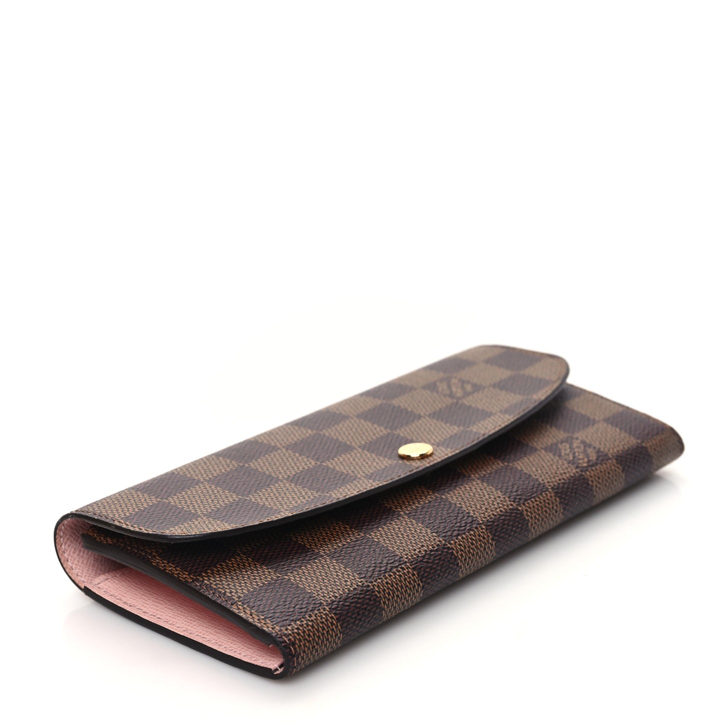 Damier Ebene Emilie Wallet Rose Ballerine