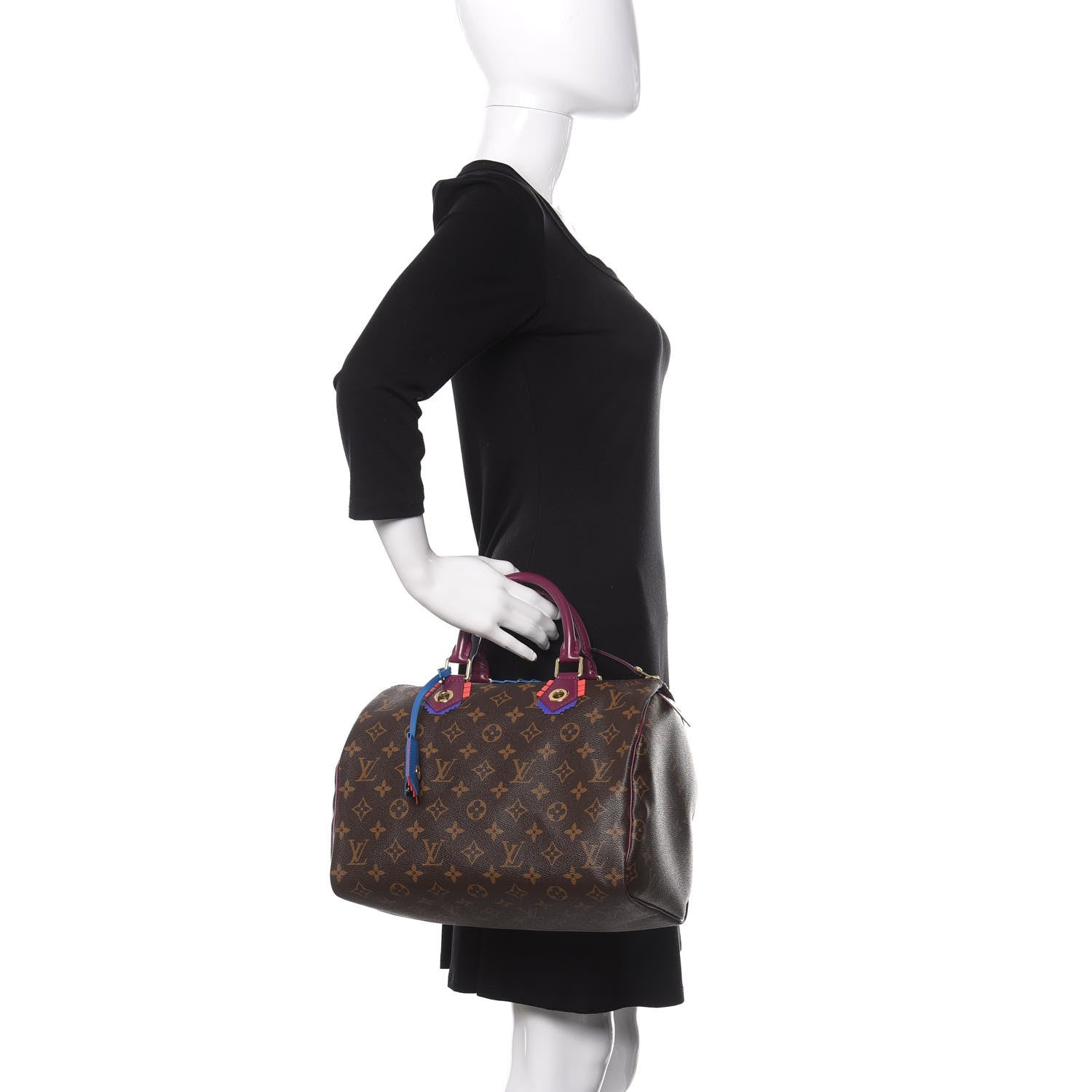 Louis Vuitton Monogram Totem Speedy 30 Magenta 2 of 8