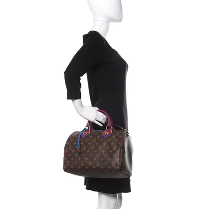 Louis Vuitton Monogram Totem Speedy 30 Magenta 2 of 8