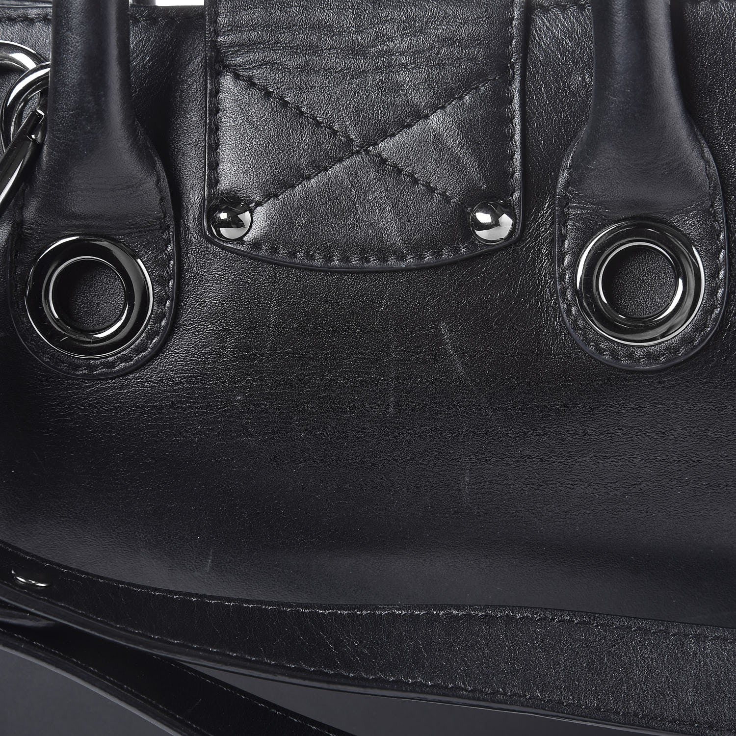 Jimmy Choo Calfskin Suede Small Riley Tote Black 14 of 16