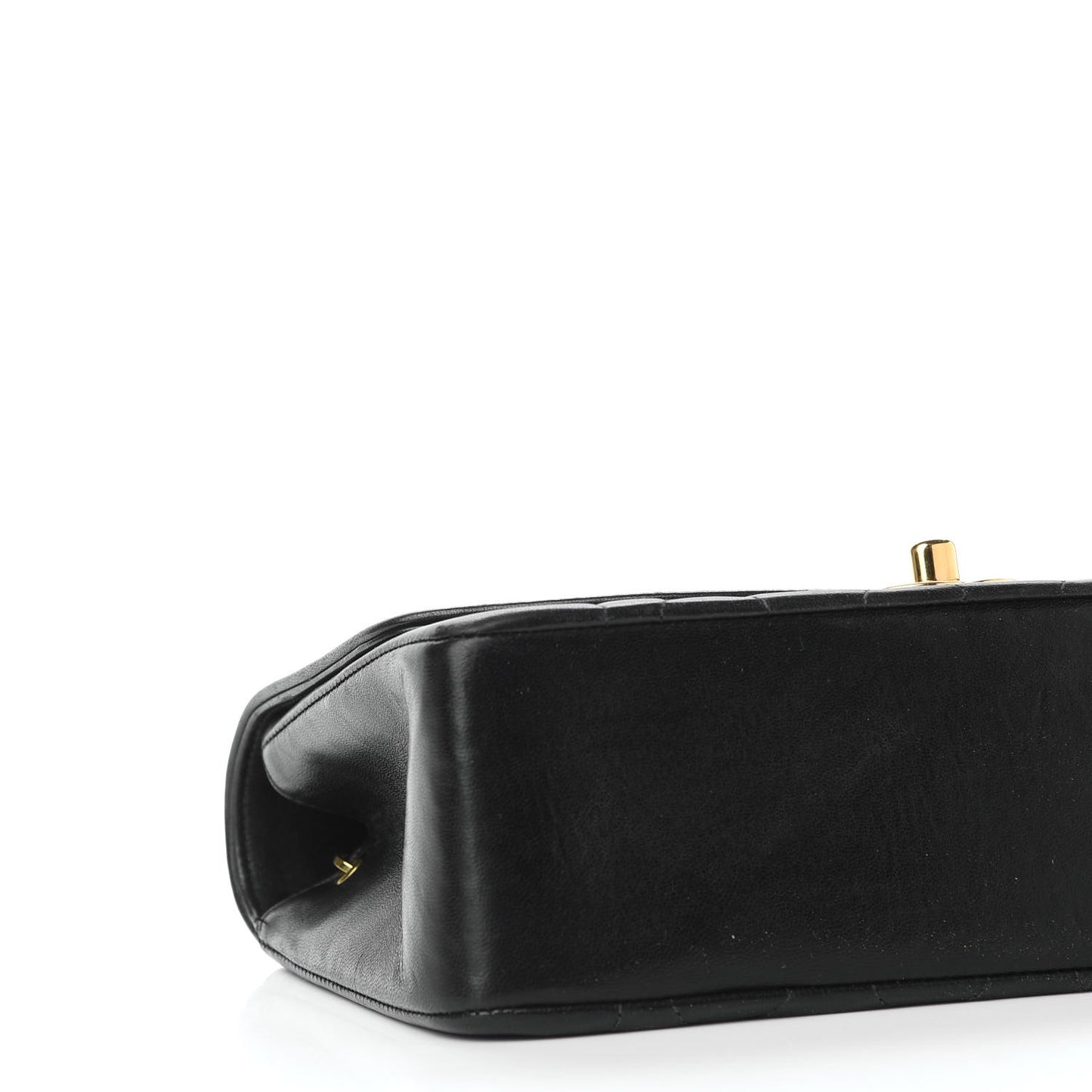 Lambskin Quilted Small Single Flap Black