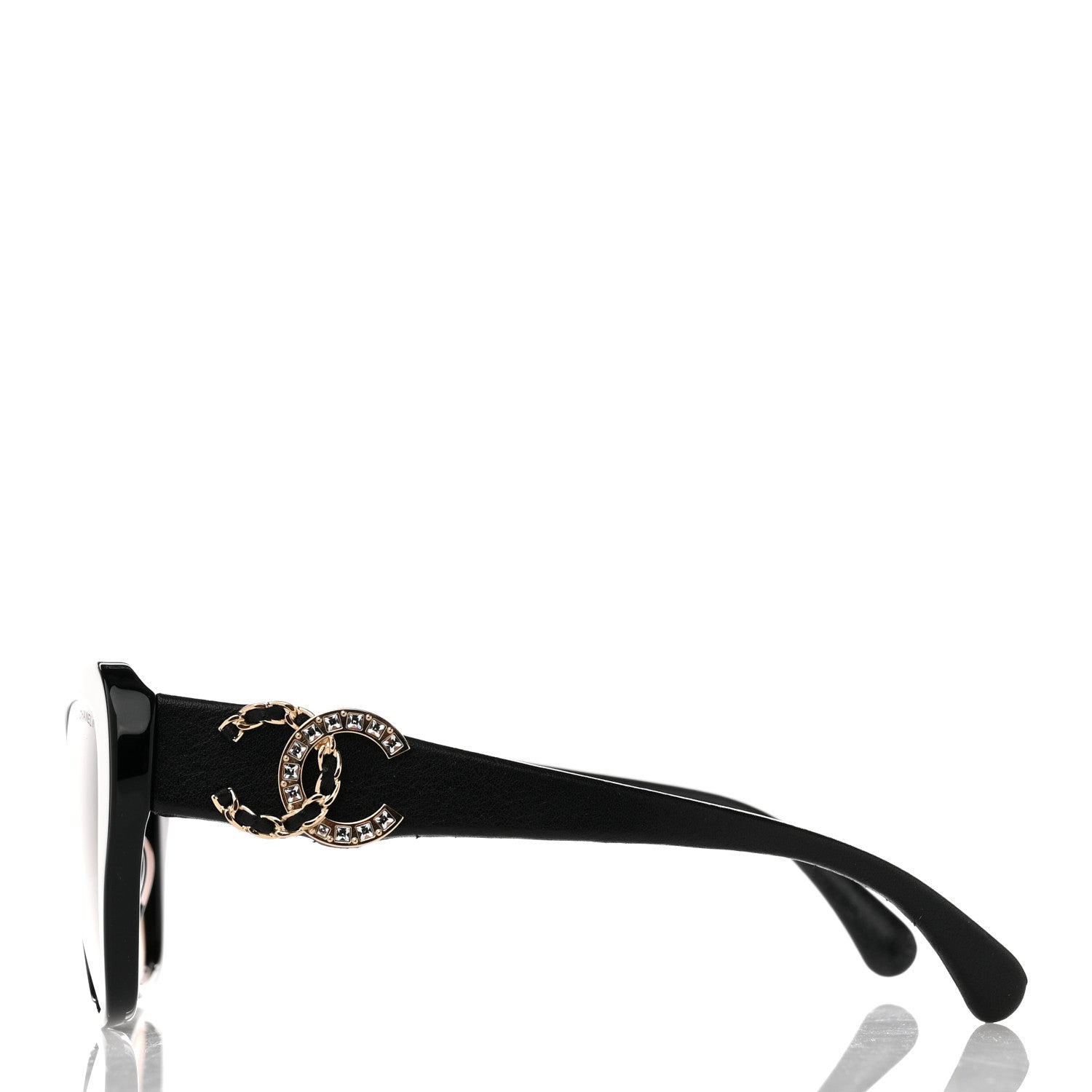 Chanel Acetate Lambskin CC Sunglasses 5457-Q-A Black 3 of 8