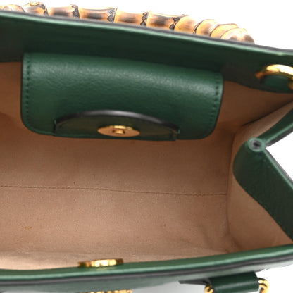 Gucci Wonka Grain Calfskin Mini Diana Tote Bag Green Yellow Fluo 6 of 14
