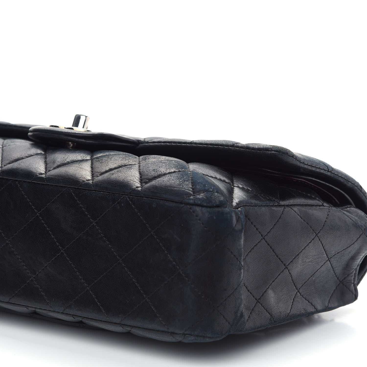 Chanel Lambskin Quilted Medium Double Flap Black 9 of 15
