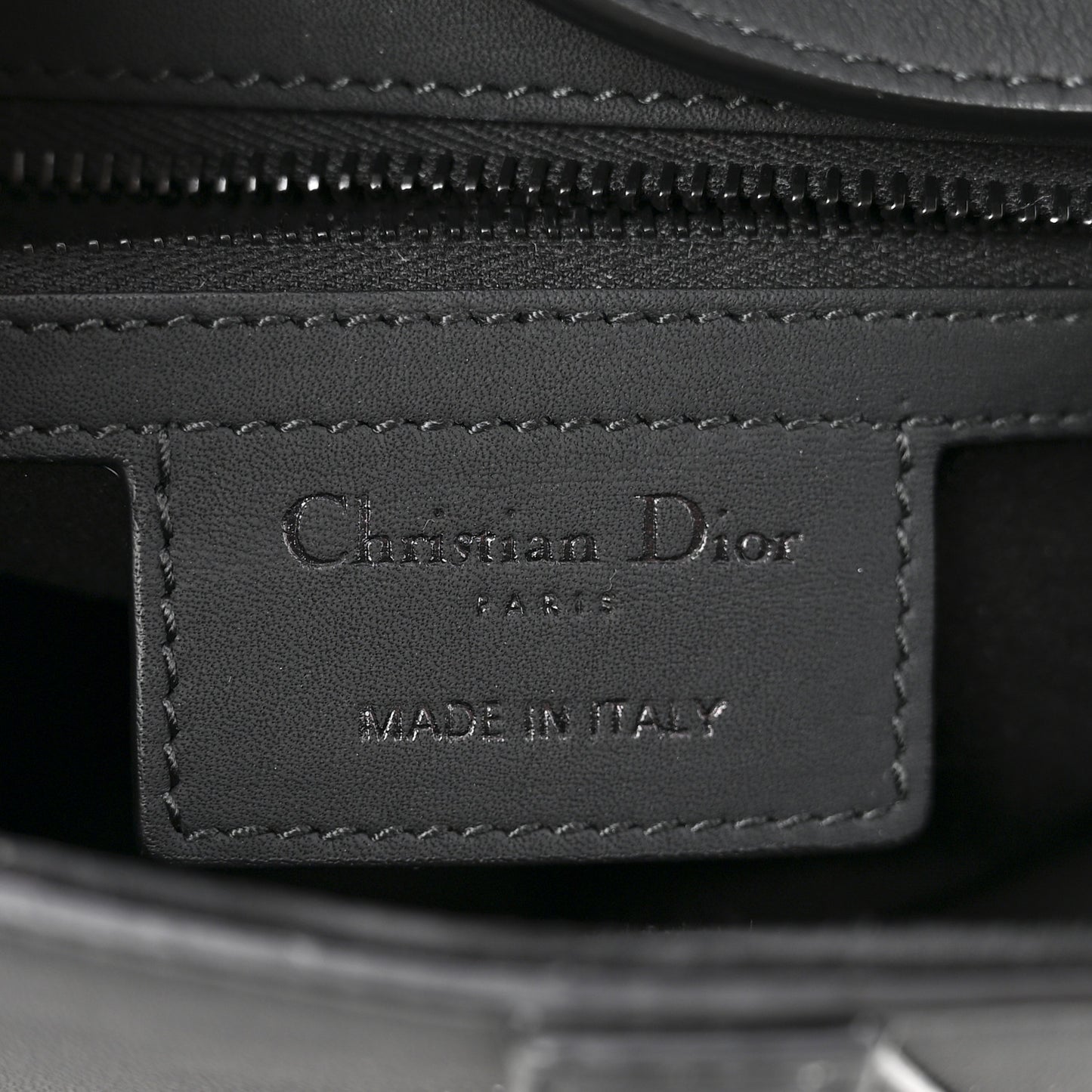 Ultra Matte Calfskin Saddle Bag With Strap Black