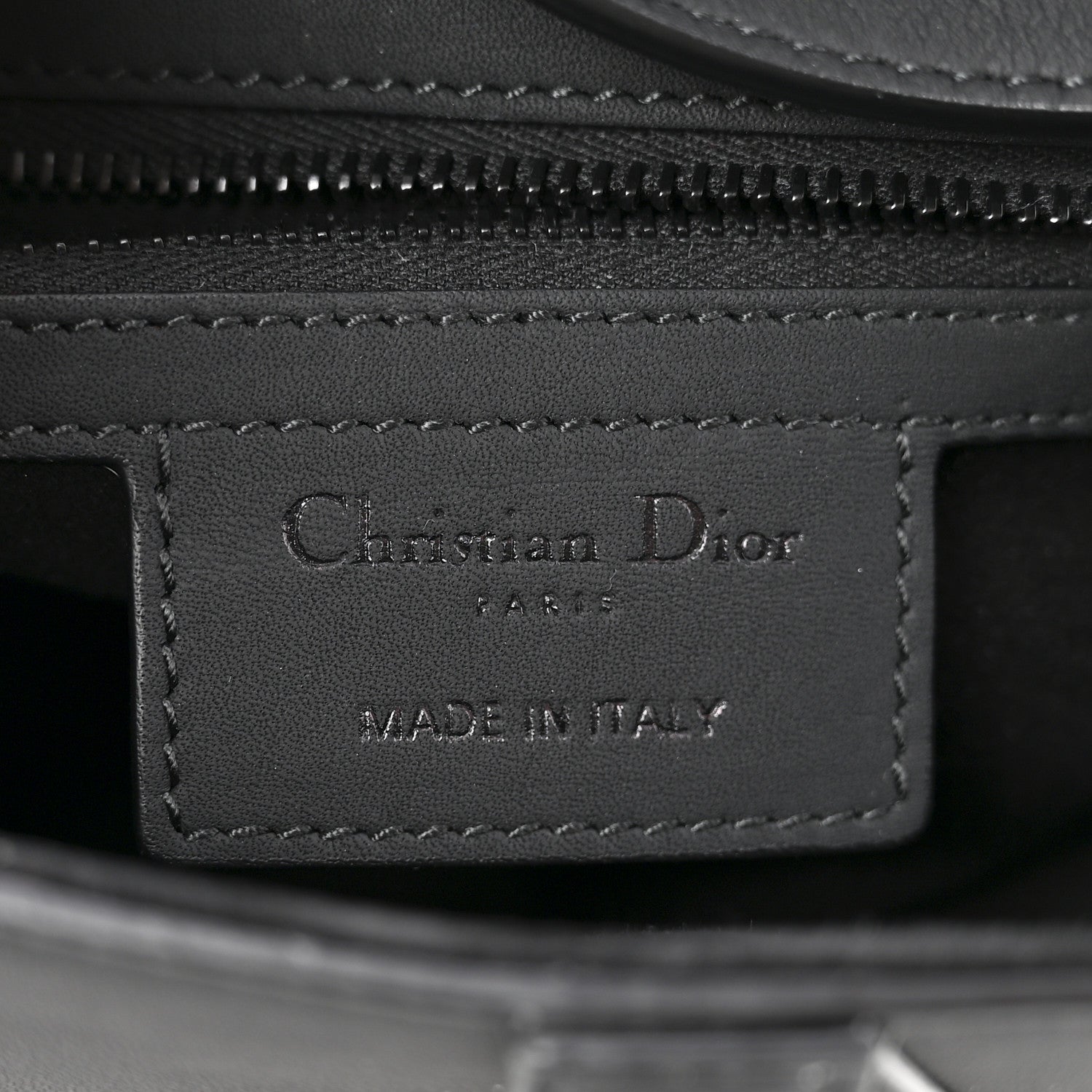 Christian Dior Ultra Matte Calfskin Saddle Bag With Strap Black 6 of 11