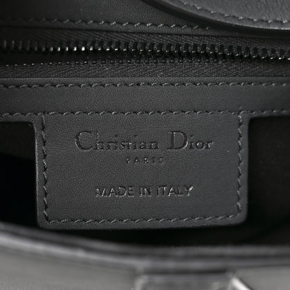 Christian Dior Ultra Matte Calfskin Saddle Bag With Strap Black 6 of 11