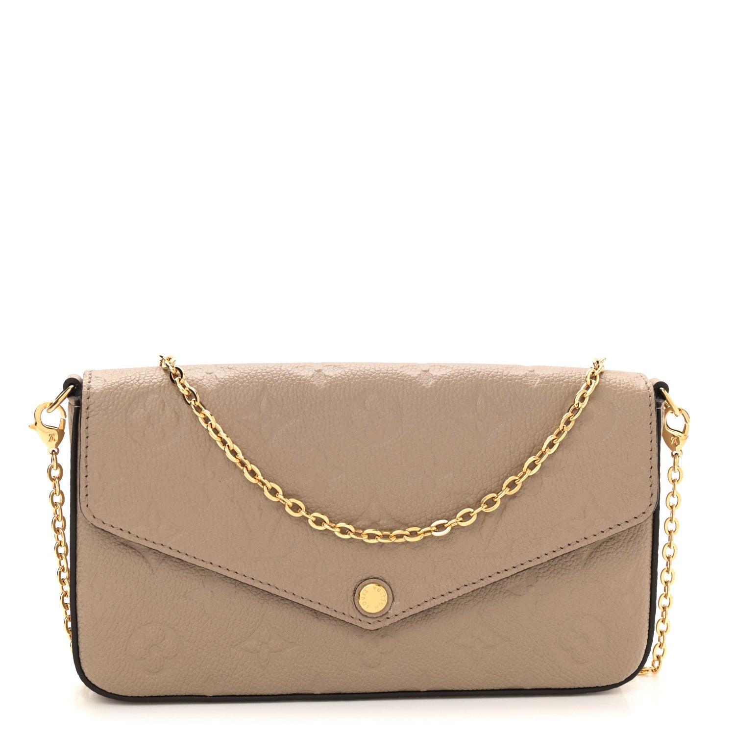 Louis Vuitton Empreinte Pochette Felicie Chain Wallet Tourterelle 3 of 11