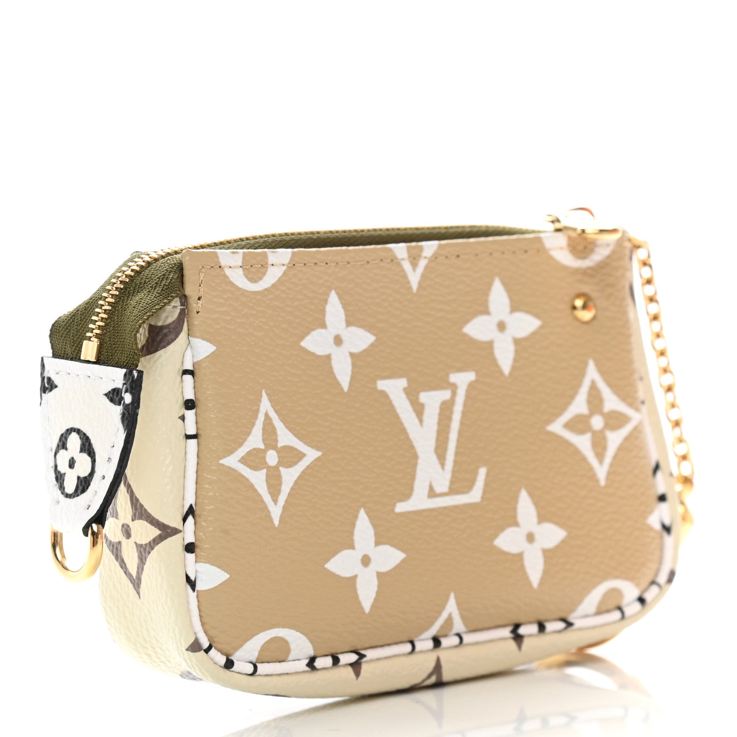Louis Vuitton Monogram Giant Micro Pochette Accessories Kaki White 3 of 7