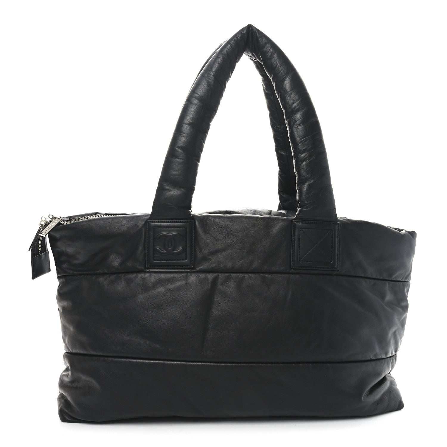 Chanel Lambskin Quilted Medium Coco Cocoon Reversible Tote Black 1 of 10