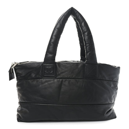 Chanel Lambskin Quilted Medium Coco Cocoon Reversible Tote Black 1 of 10