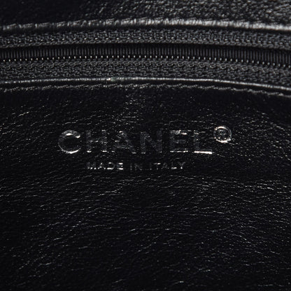 Chanel Metallic Aged Calfskin Quilted Large Reissue Camera Case Black 6 of 8