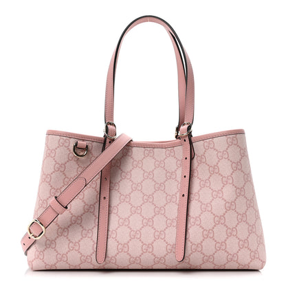 Gucci GG Supreme Monogram Emblem Medium Tote Bag Light Pink 1 of 9