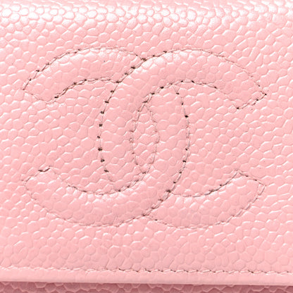 Chanel Caviar Timeless CC 6 Key Holder Case Pink 8 of 9