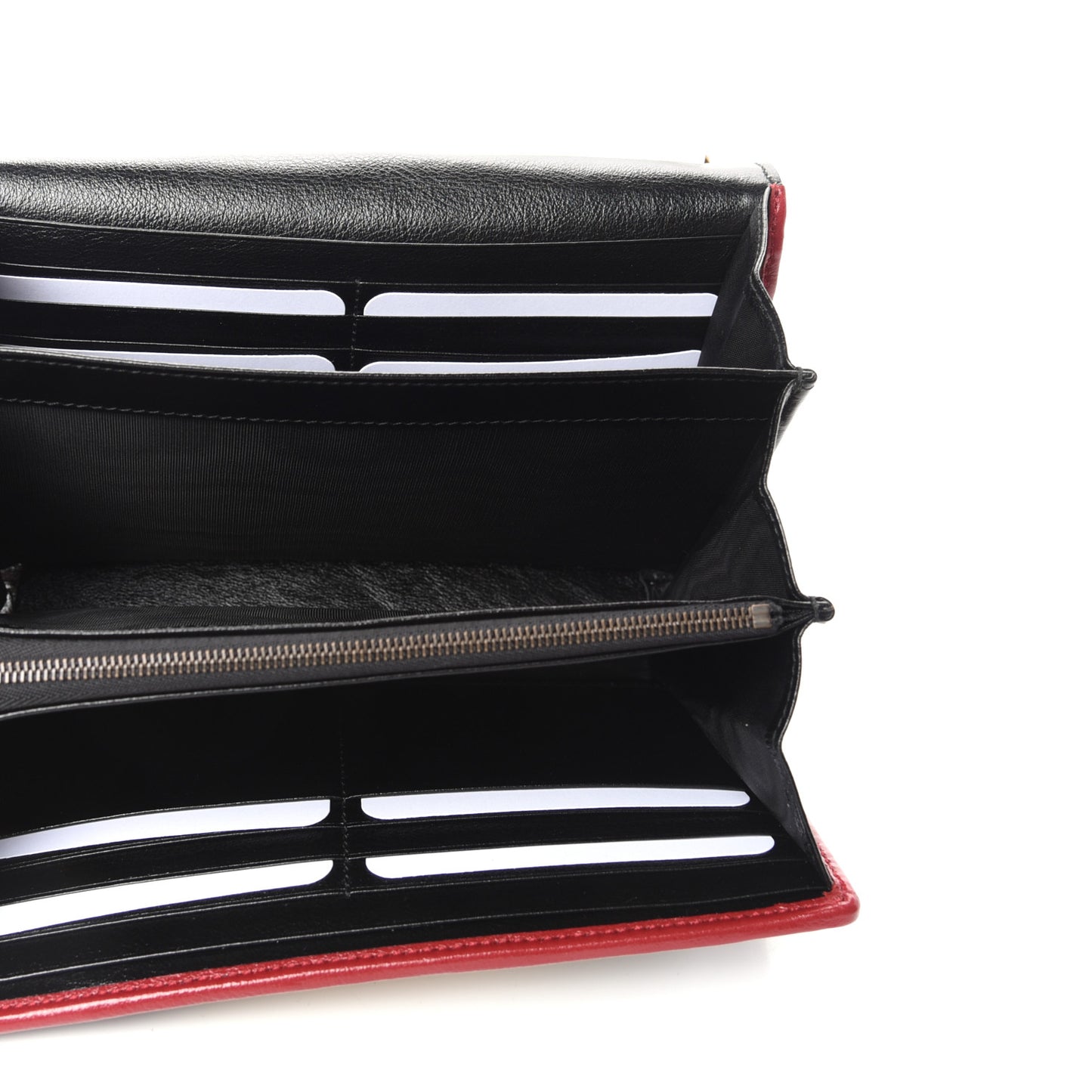 Azalea Calfskin Matelasse Diagonal Patchwork Torchon GG Marmont Chain Wallet Black Beige Romantic Cerise