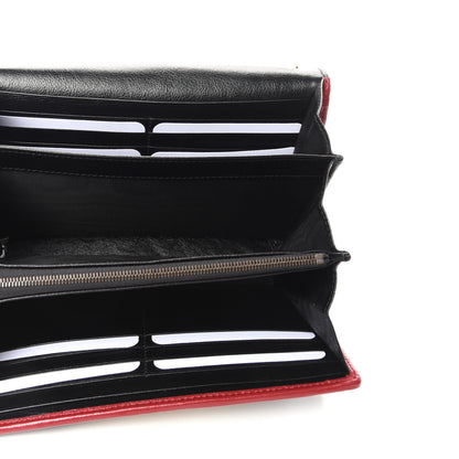 Gucci Azalea Calfskin Matelasse Diagonal Patchwork Torchon GG Marmont Chain Wallet Black Beige Romantic Cerise 5 of 8